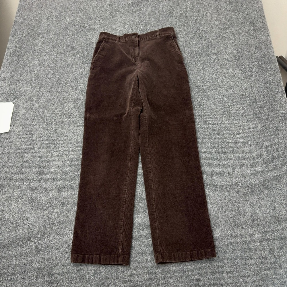 LL Bean Pants Womens 6 Brown Cotton Corduroy Classic Fit Casual Gorpcore
